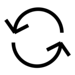 Refresh sign for website backup icon