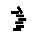 WordPress website Inadequate management represented by unorganized black stones stake